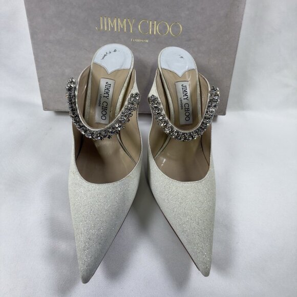 Jimmy Choo Bing 100 Satin Pump - Picture 6 of 14